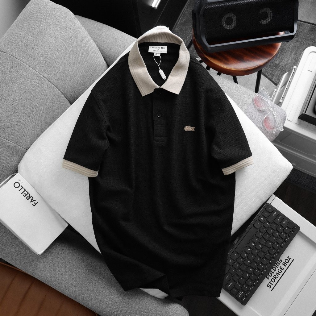 Áo Thun Nam POLO REGULAR LACOSTE BASIC - Vải COTTON PIQUET Dệt Kim mềm mịn Xịn Mát Cao Cấp DV Chuẩn Hãng