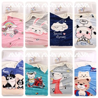 [Chăn cho bé] Chăn lông cừu dày dặn 2 lớp cho bé đi học, siêu mềm mịn, không xổ lông giữ ấm mùa đông kích thước 1mx1m4