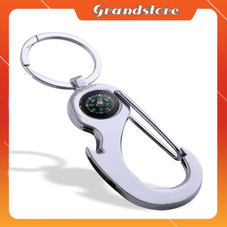 Móc khóa la bàn compass mini định vị điều chỉnh chỉ xem hướng đi phượt rừng du lịch dã ngoại cắm trại leo núi sinh tồn