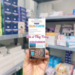 Kem chống nắng chống nhăn cho da khô, nhạy cảm FLOSLEK Suncare Anti-Wrinkle Protective Cream SPF30+ - 30ml