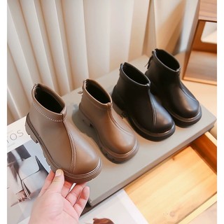 A30 - bốt thấp cổ da mềm 2 màu nâu/đen bg size 26-36
