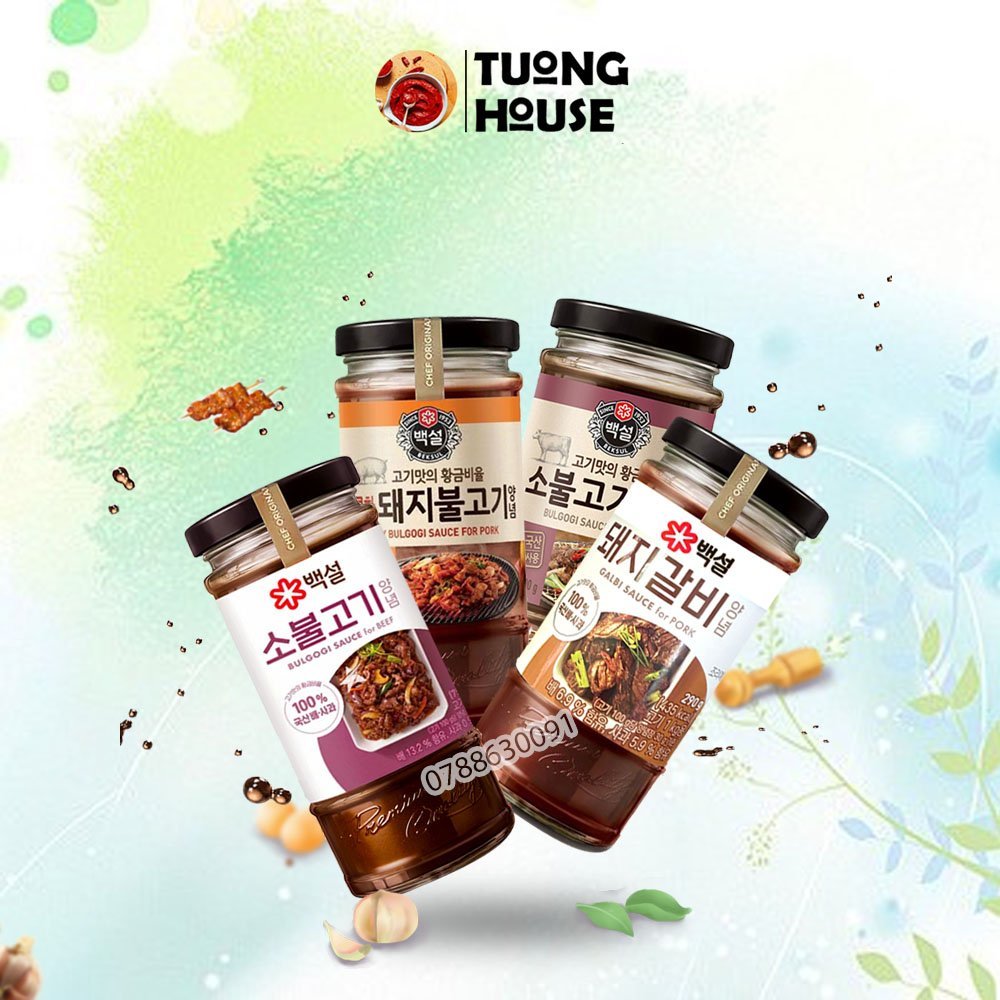 Sốt Ướp Thịt Bulgogi Hàn Quốc CJ Beksul 290g - Ngon Ngọt Tự Nhiên