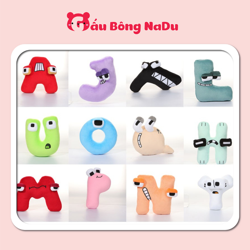 Gấu bông hình chữ cái từ A-Z đáng yêu ngộ nghĩnh dành cho bé size 20cm