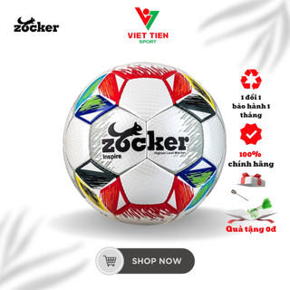 Quả bóng đá zocker size 5 zocker inspire zk5-in205 sân cỏ nhân tạo chính hãng zocker, da pu cao cấp