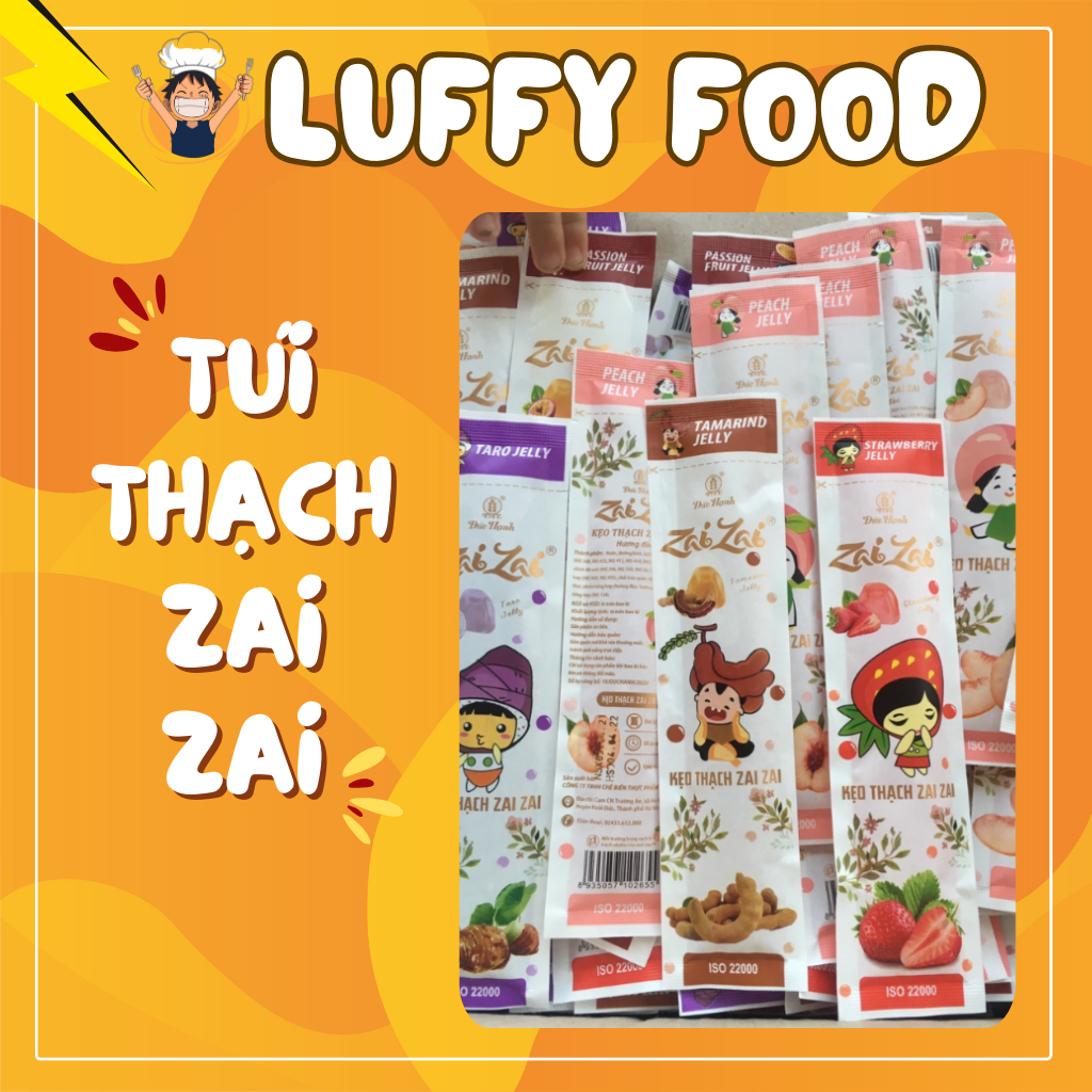 Túi Thạch ZaiZai (DÀI) Mix Đủ Vị, Thơm Giòn Siêu Ngon| Ăn Vặt LuffyFood