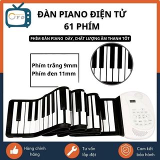 Đàn điện tử 61 phím cuộn mềm roll up piano loa kép hỗ trợ bluetooth S10