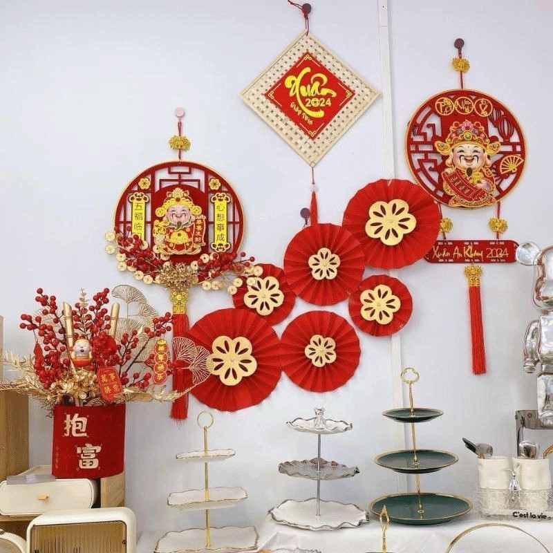 VÒNG TREO THẦN TÀI LẮC ĐẦU MAY MẮN TÀI LỘC CHẠY BẰNG PIN