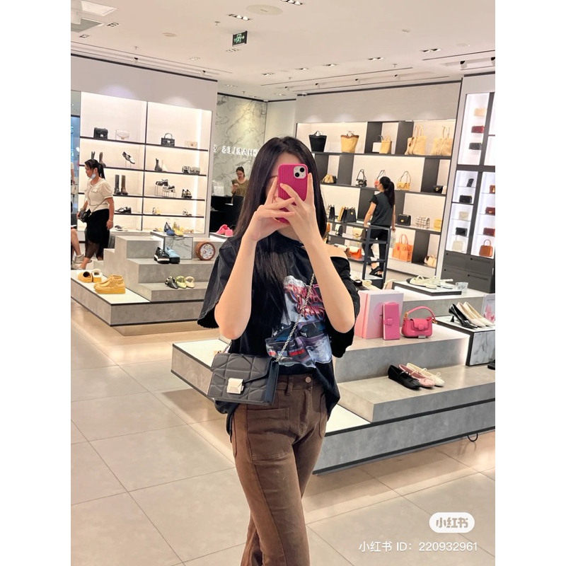 Túi đeo vai bìa thư CNKei stap clutch bag