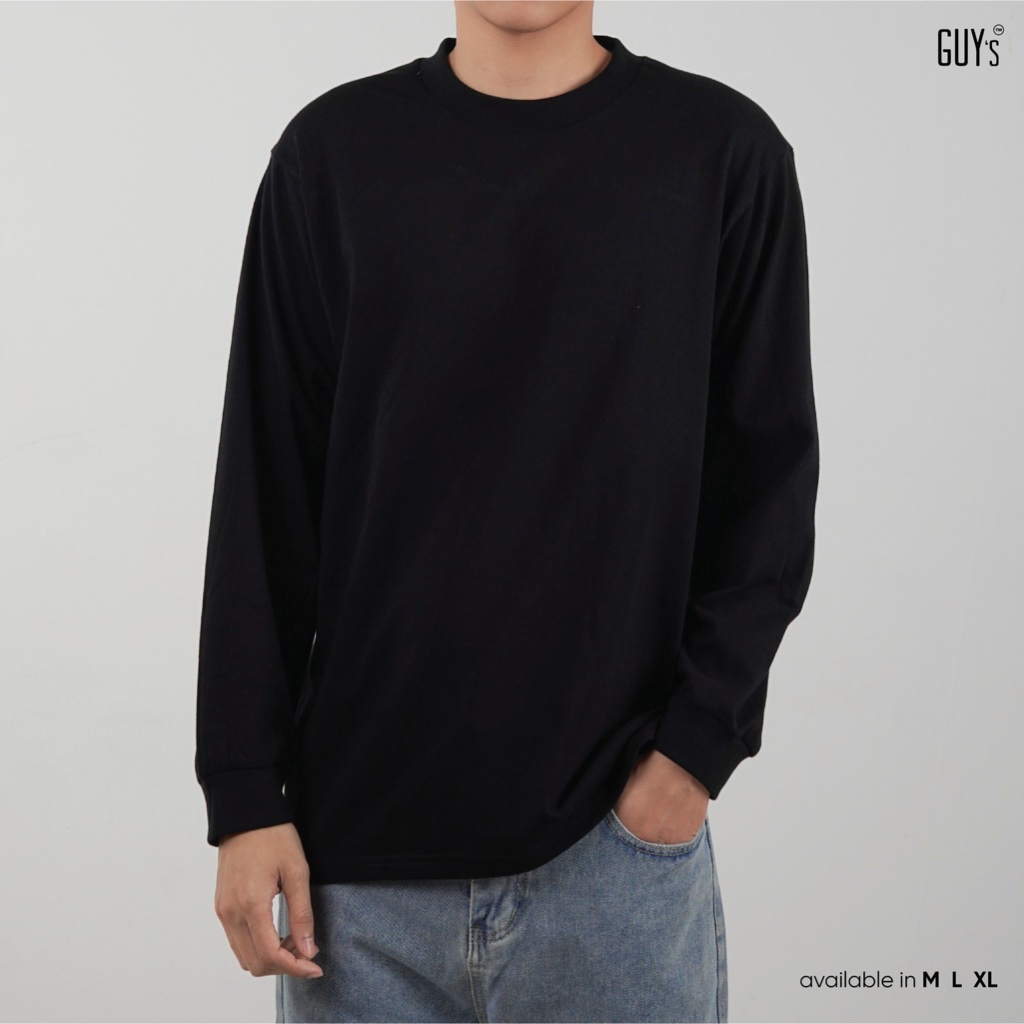 Áo phông dài tay BASIC LONG-TEE GUY's Closet, Họa tối giản thanh lịch, thời thượng