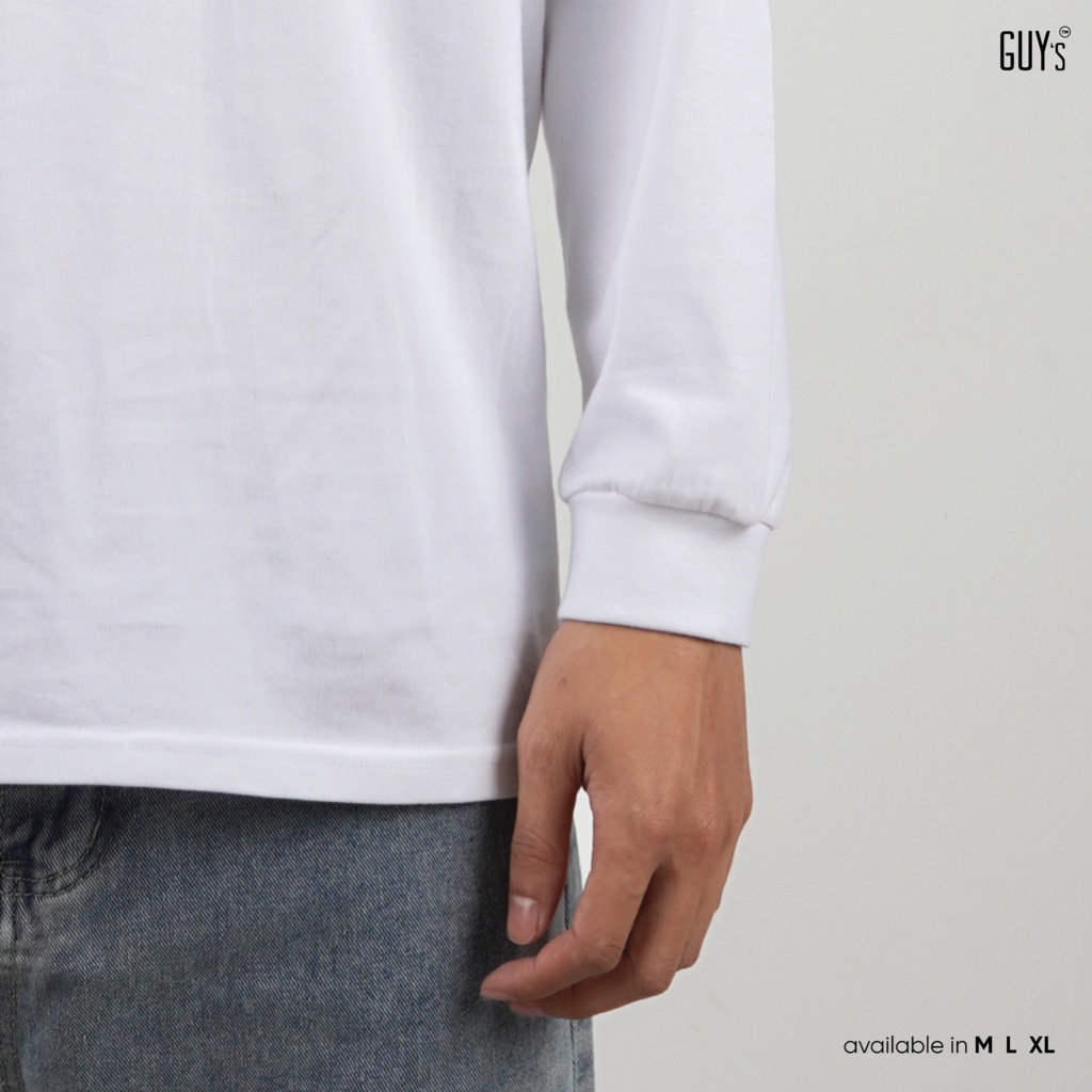 Áo phông dài tay BASIC LONG-TEE GUY's Closet, Họa tối giản thanh lịch, thời thượng