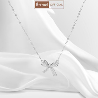 Dây chuyền bạc nữ CDE Bow Necklace Silver - Bạc cao cấp