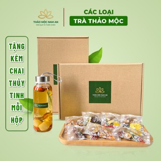 Trà Thảo Mộc, Trà Dưỡng Nhan, Trà Thanh Nhiệt CÓ MIX CÁC LOẠI (Hộp 30 Gói) Đẹp Da, Giảm Cân, Mát Gan, Thanh Lọc, Dễ Ngủ