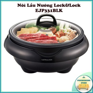 Nồi Lẩu Nướng Đa Năng Lock and Lock EJP331BLK 5 Lít Công Suất 1350