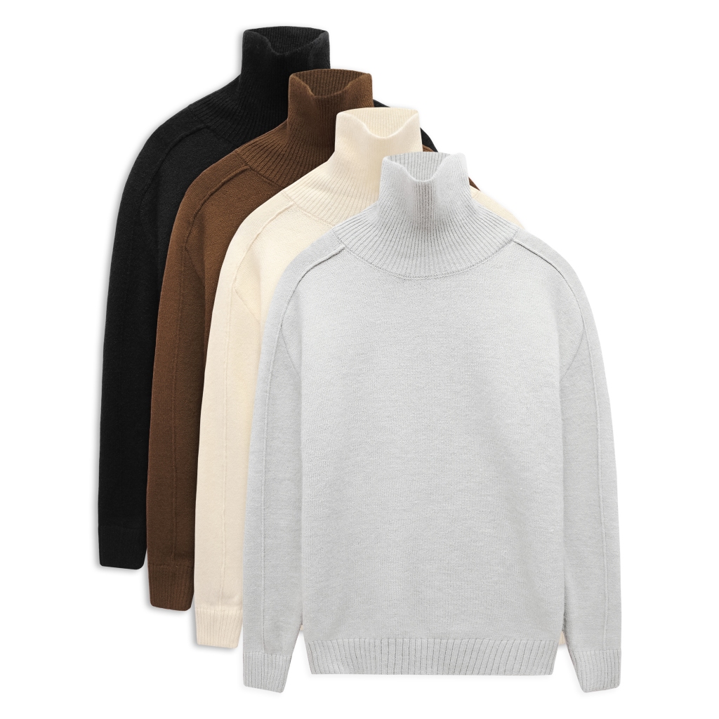 Áo Len Nam Turtleneck Choices, Chất Vải Len Dệt Kim Thoải Mái,AL0004,SOMEHOW