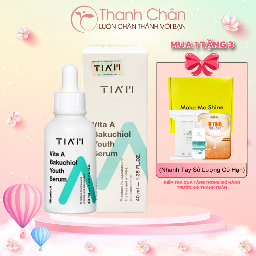 Tinh chất TIAM Vita A Bakuchoil Youth Serum 40ml