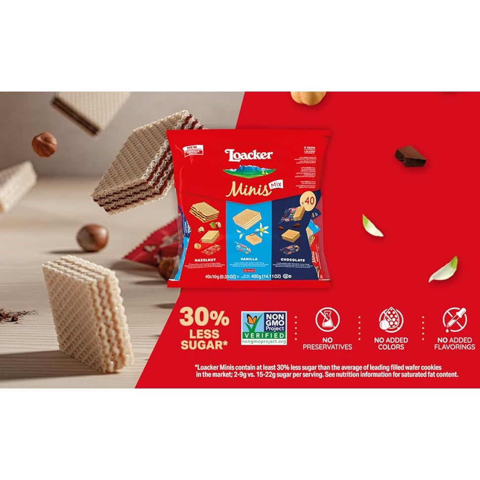 Bánh Loacker Ý Vị Bánh Xốp Mịn, Giòn Tan, Thơm, Bổ Sung Năng Lượng Cho Cơ Thể Healthy Care  Maxwell