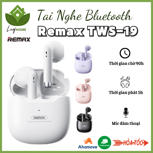 Tai Nghe Bluetooth Remax TWS-19_Marshmallow Series_Tai nghe nhét tai không dây có mic đàm thoại