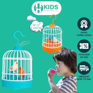 Đồ chơi lồng chim hót có thể nhại tiếng người giọng nói X KIDS có cảm ứng tiếng vỗ tay, đèn nhạc cực vui cho bé