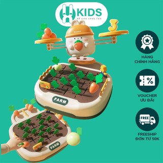 Đồ chơi nông trại nhổ rau củ cà rốt X KIDS có bàn cân số toán học hình chú thỏ giúp bé cải thiện tư duy trí óc