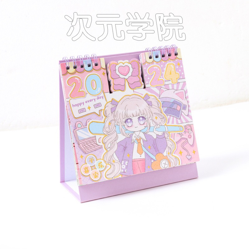 Lịch Để Bàn Hoạt Hình Năm Mới 2024 Nhiều Mẫu