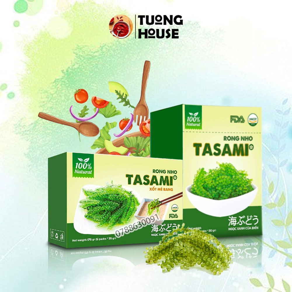 Rong Nho Tách Nước Tươi Tasami Giàu Dinh Dưỡng (Đủ Các Vị) Hộp