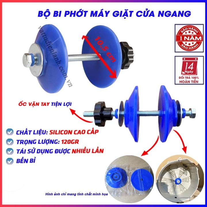 Bịt ổ bi vệ sinh máy giặt lồng ngang, Đầu che chắn nước vòng bi SILICON rửa bảo dưỡng máy giặt cửa trước, bịt bi phớt