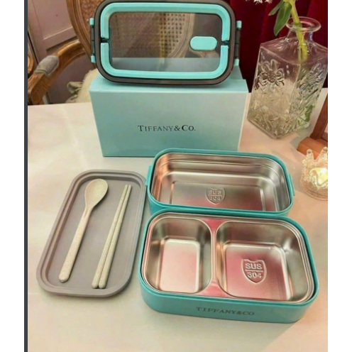 Hộp cơm văn phòng giữ nhiệt TIFFANY&CO INOX