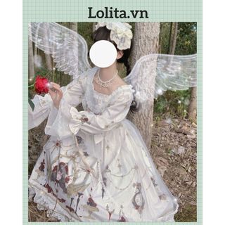 Đầm OP lolita mềm mại phong cách thời trang Nhật Bản cho nữ (Kèm ảnh thật)