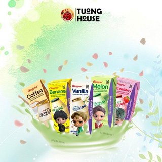 Sữa Binggrae Hàn Quốc Hộp LẺ 200ml vị Dưa lưới - Chuối - Dâu - Coffee - Vani