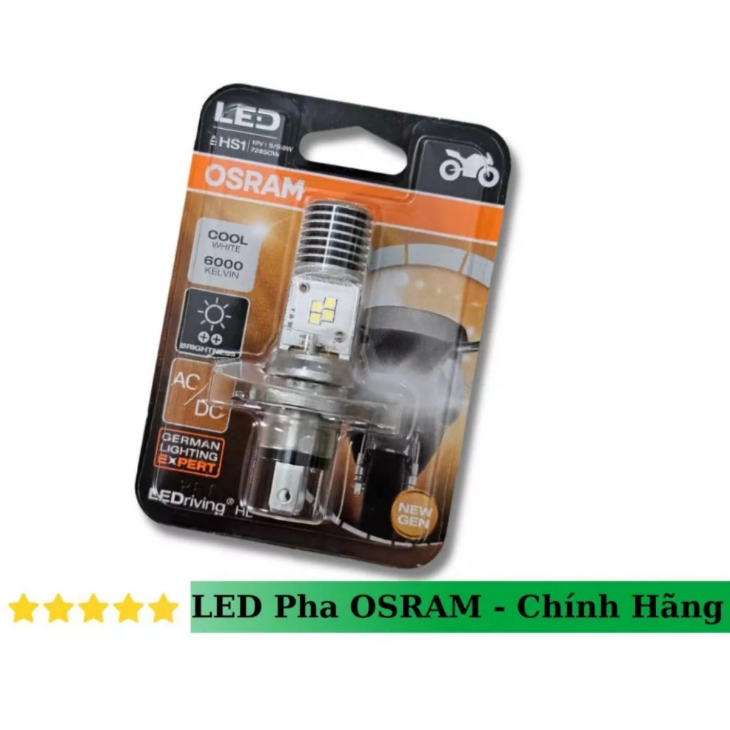Bóng Đèn pha OSRAM CHÍNH HÃNG H4/M5 Lắp Zin Ánh Sáng Trắng 6000K