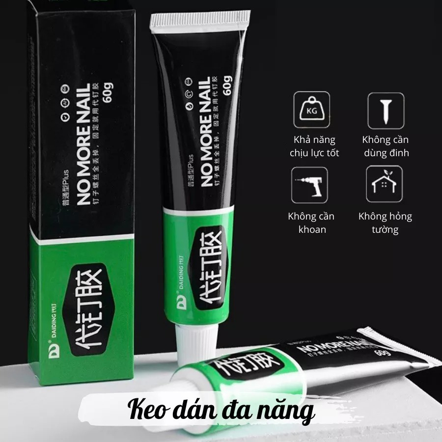 Keo Dán Siêu Dính Công Nghệ Mới Thay Thế Đinh Vít Bám Chắc Trên Mọi Vật Dụng Không Cần Khoan Đục Đa Năng