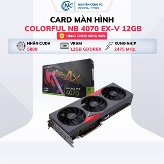Vga colorful geforce rtx 4070 nb ex-v 12gb ddr6 3 fan - hàng chính hãng 36 tháng