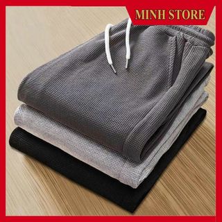 Quần Jogger ống rộng màu Đen, trắng ống Suông dáng Hàn cực đẹp XỐP THÁI - co giãn tốt JO05-  Minhstore88