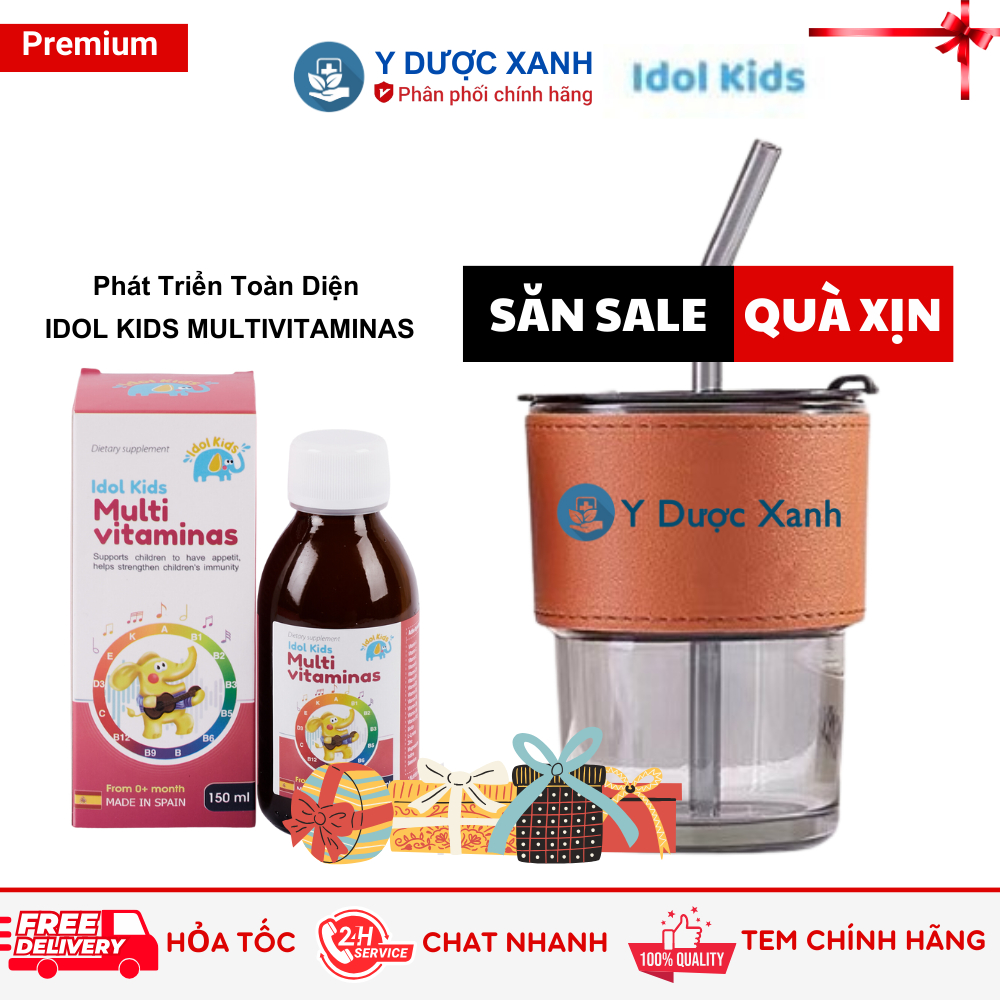 Mua  IDOL KIDS MULTI VITAMINAS, 150ml, Siro tăng đề kháng cho bé - Y Dược Xanh