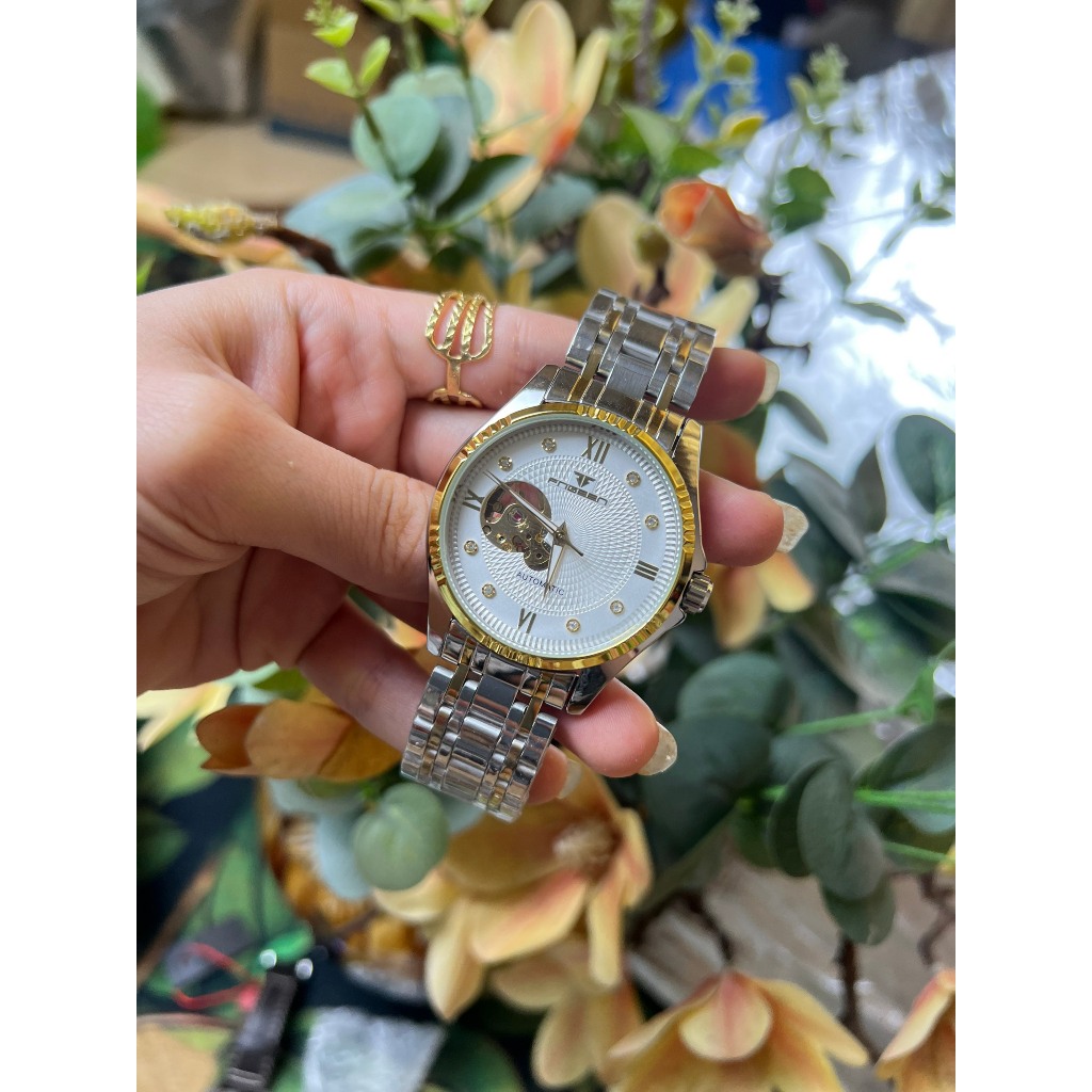 Đồng Hồ Nam Cơ Automatic Fngeen JAPAN WATCH Lộ Cơ 2 Mặt Kiểu Dáng Sang Trọng Tinh Xảo Dây Thép Không Gỉ