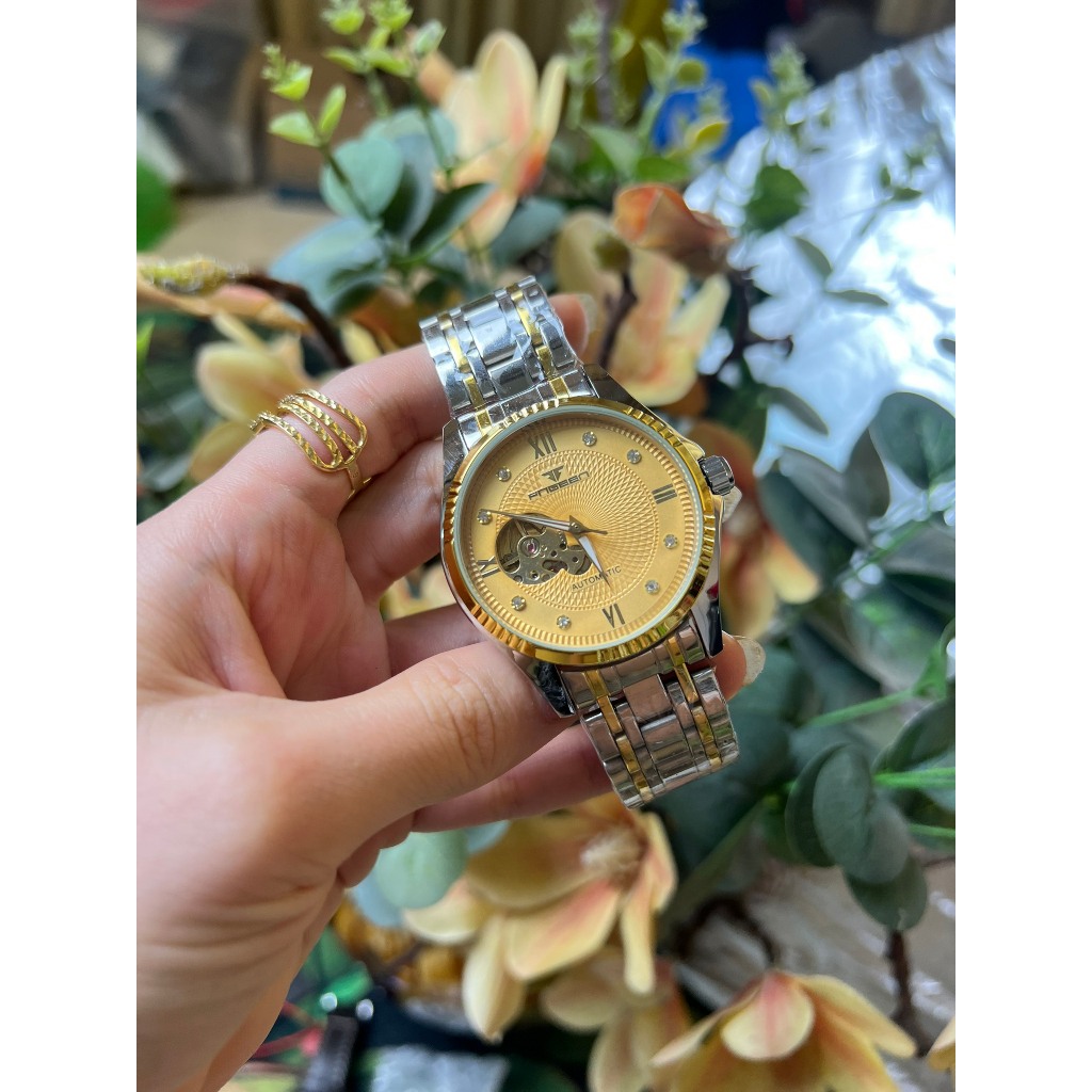 Đồng Hồ Nam Cơ Automatic Fngeen JAPAN WATCH Lộ Cơ 2 Mặt Kiểu Dáng Sang Trọng Tinh Xảo Dây Thép Không Gỉ