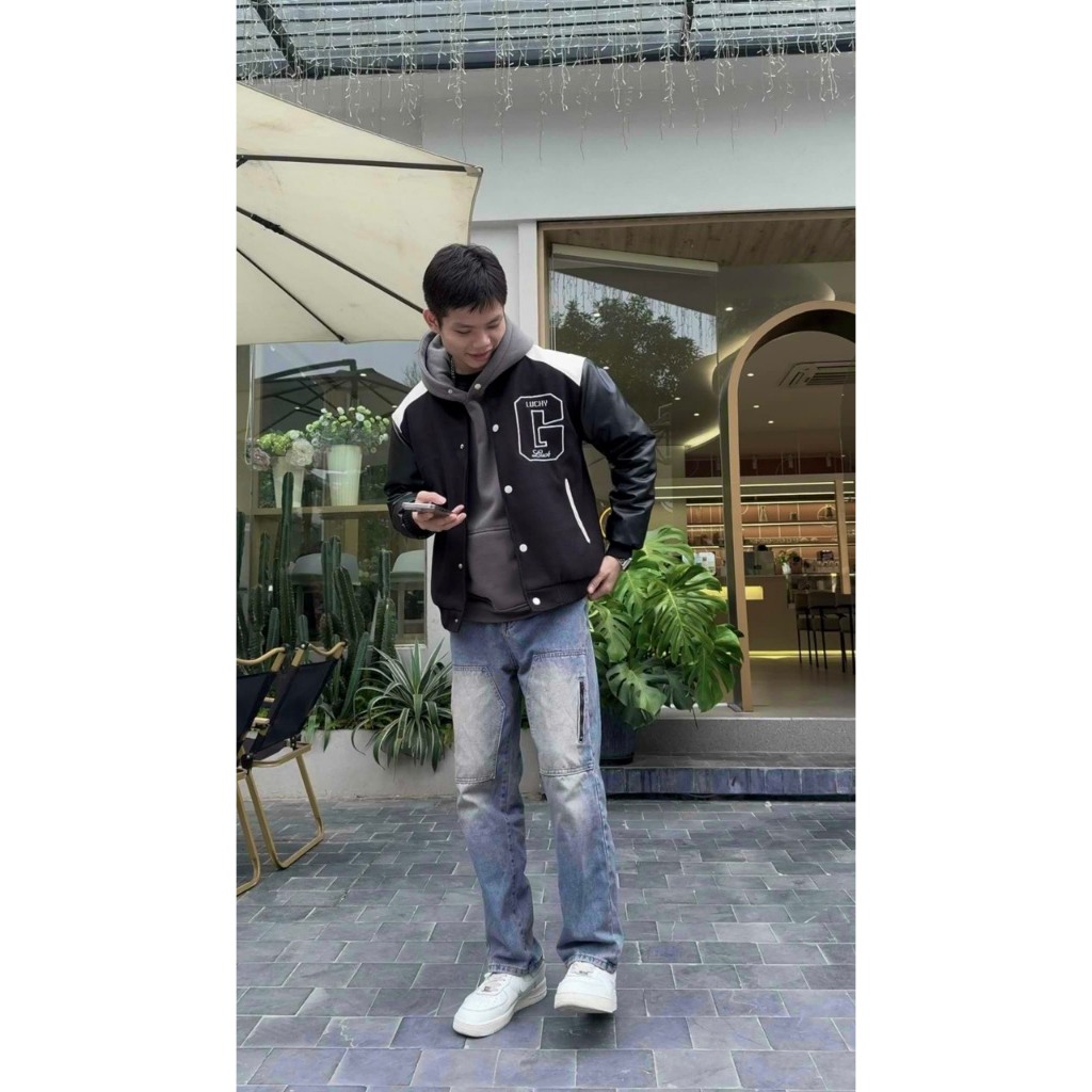 Quần Jean Nam Wash Khóa Zip Xanh 51 Dream.Land