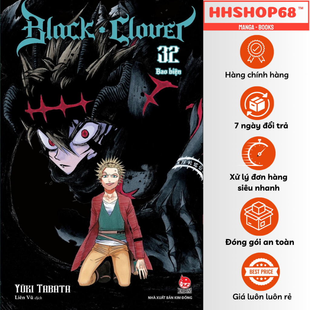 Truyện tranh - Black Clover tập 14 15 16 17 18 19 20 21 22 23 24 25 26 27 28 29 30 31 32 33 34 35 36 37 - NXB Kim Đồng