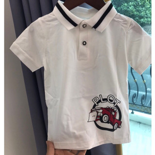 Áo thun cổ bẻ, áo polo trẻ em chất cotton lanh siêu đẹp cho bé 8-20kg