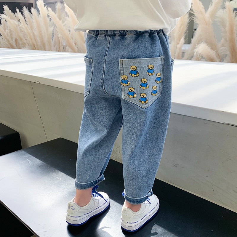 quần jean bé trai quần bò thụng ngố cho bé chất vải tốt QJ45 size 90-140 9-30 kg thời trang trẻ em hàng quảng châu