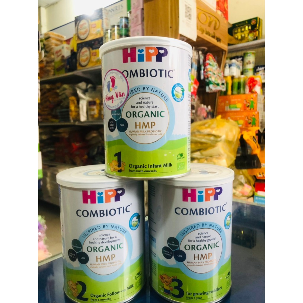 Sữa Hipp Organic số 1,2,3 Lon 350g