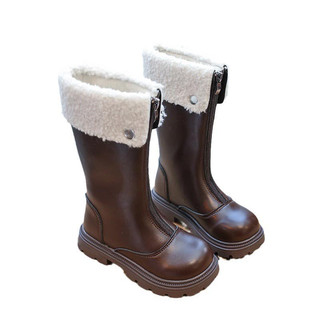 boot da cổ cao lót lông cho bé