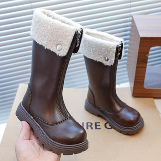 boot da cổ cao lót lông cho bé