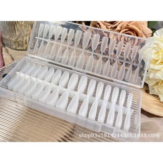 Móng úp hạt gạo dài - móng úp vỉ mỏng dẻo hộp 240 móng đủ size