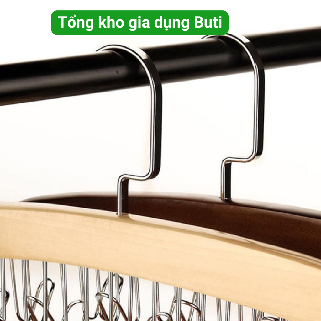 Móc gỗ treo đồ lót, khăn, thắt lưng, cà vạt,  áo 2 dây, móc treo đa năng tiện dụng