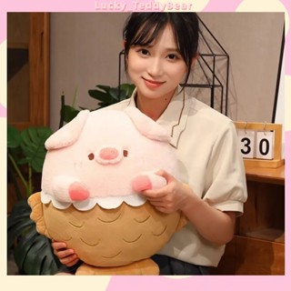 Gấu bông hình heo dễ thương + hình cá hồng, vải cao cấp, sờ vào rất thoải mái