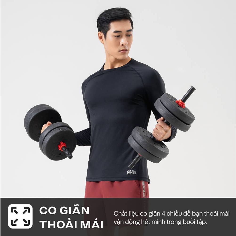 Áo dài tay giữ nhiệt nam tập gym powerfit co giãn nhanh khô - Thương hiệu Coolmate