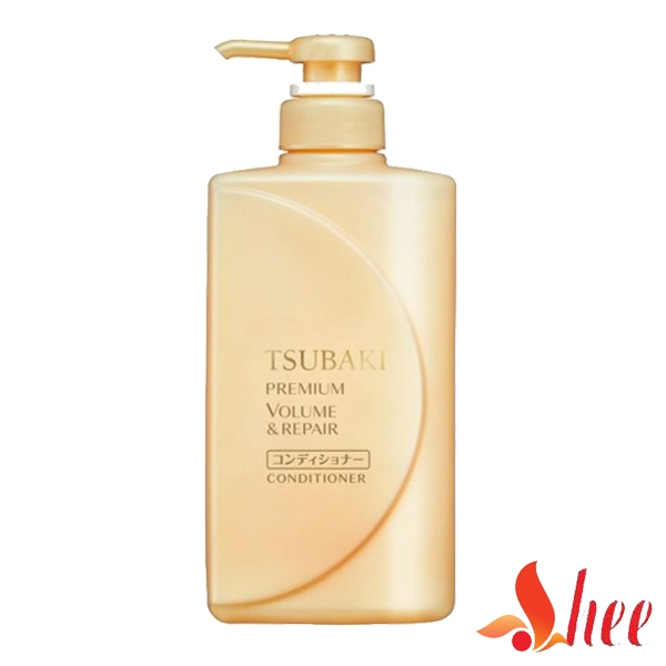 Bộ đôi gội xả Phục hồi ngăn rụng tóc Premium Repair Tsubaki 490ml/chai