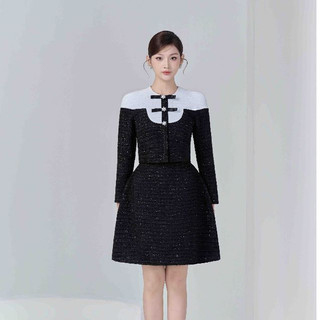 Set áo croptop phối chân váy dáng a dài thanh lịch chou miu set - lemes