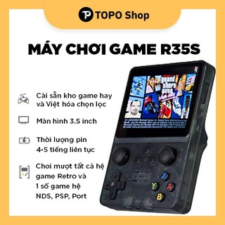 Máy chơi game R35S - Cài sẵn ArkOS + Kho game hay, Việt hóa chọn lọc (bao gồm cả hệ hệ NDS và game Port) và bộ mã lệnh